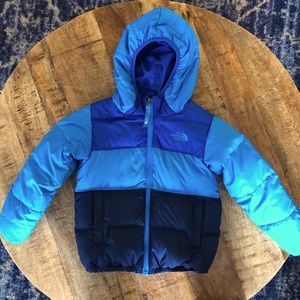 North Face Moondoggy down jacket Sz 4T